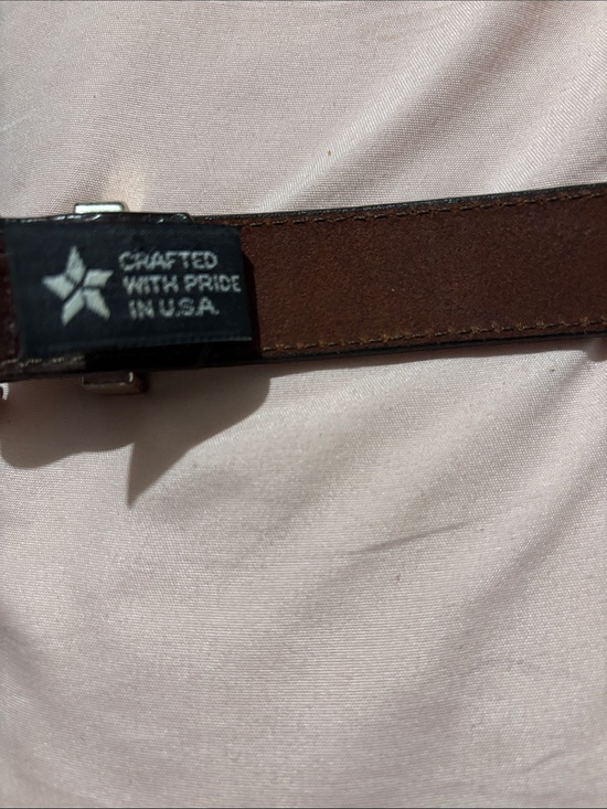 Brighton Brown Leather Belt with Silver Buckle main image 9